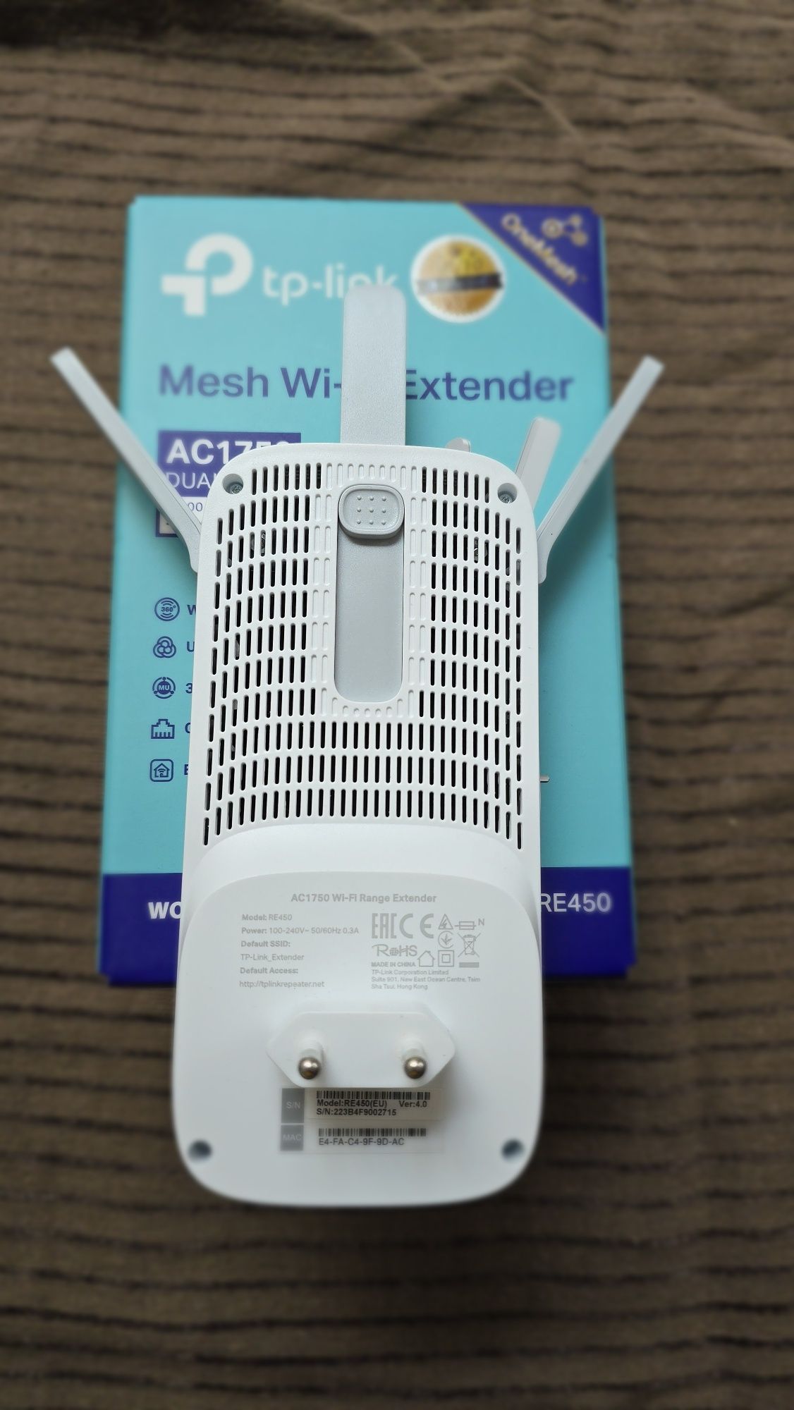 OneMesh tplink RE450 novo AC1750 internet em todo o lado