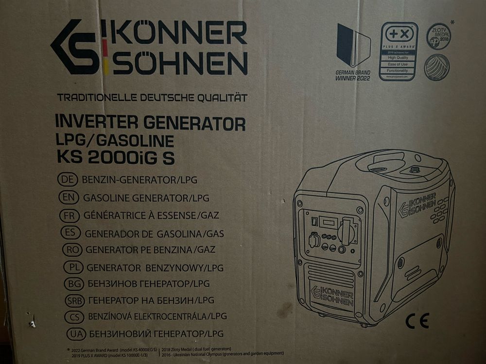 Продам генератор Konner&Sohnen KS2000iG S