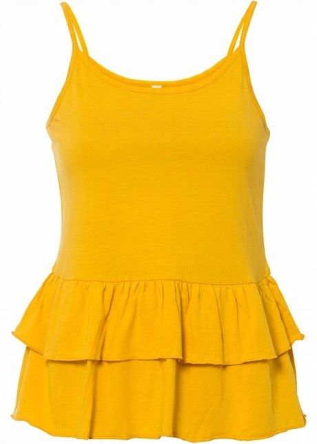 *B.P.C top z falbanką żółty 36/38.