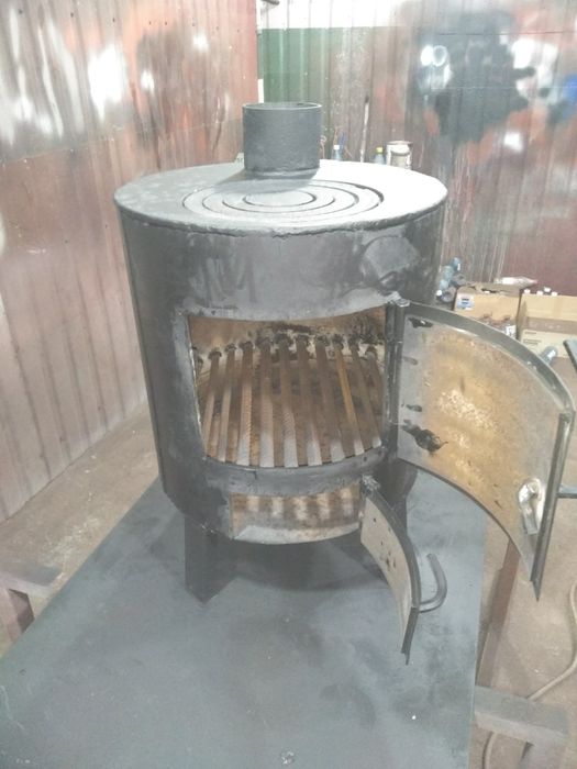 буржуйка чугун сталь из балонна