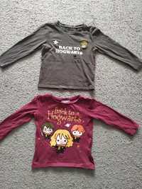 2 koszulki długi rękaw dla dziewczynki rozmiar 110/116 Harry Potter