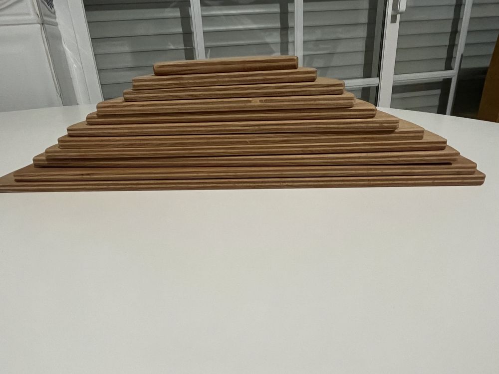 GRIMMS Materiais abertos em madeira natural