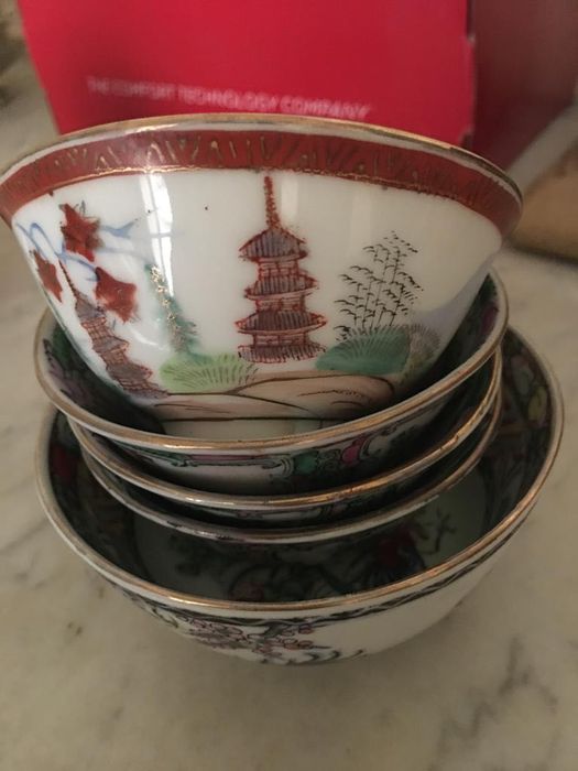 Conjunto de tigelas chinesas