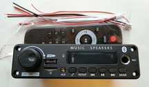Wzmacniacz moduł 200W 2 kanały po 100W bluetooth MP3 stereo 24V radio