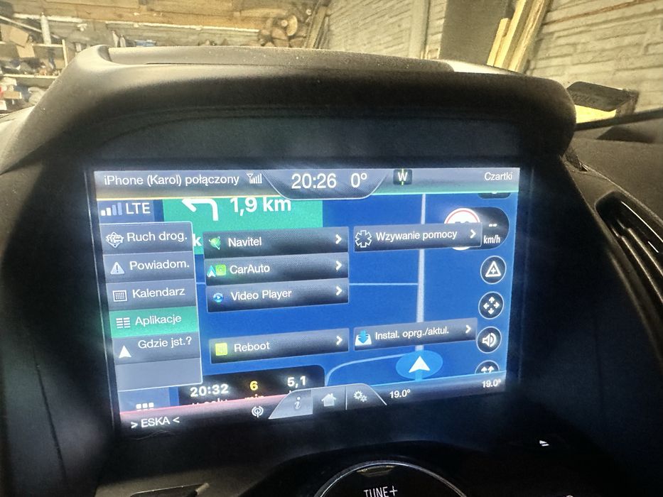 Radio nawigacja Ford Kuga Mk2 SYNC2 android auto carplay