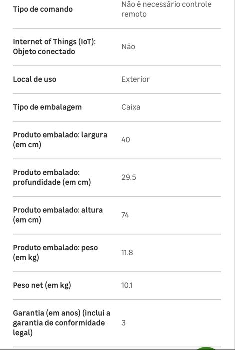 Esquentador a gás natural 11 litros A atmosférico HTM OBI na garantia
