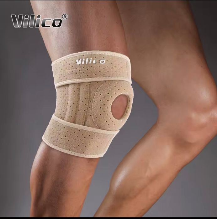 Наколінник роз'ємний AOLIKES A7916 з фіксацією колінної чашечки.