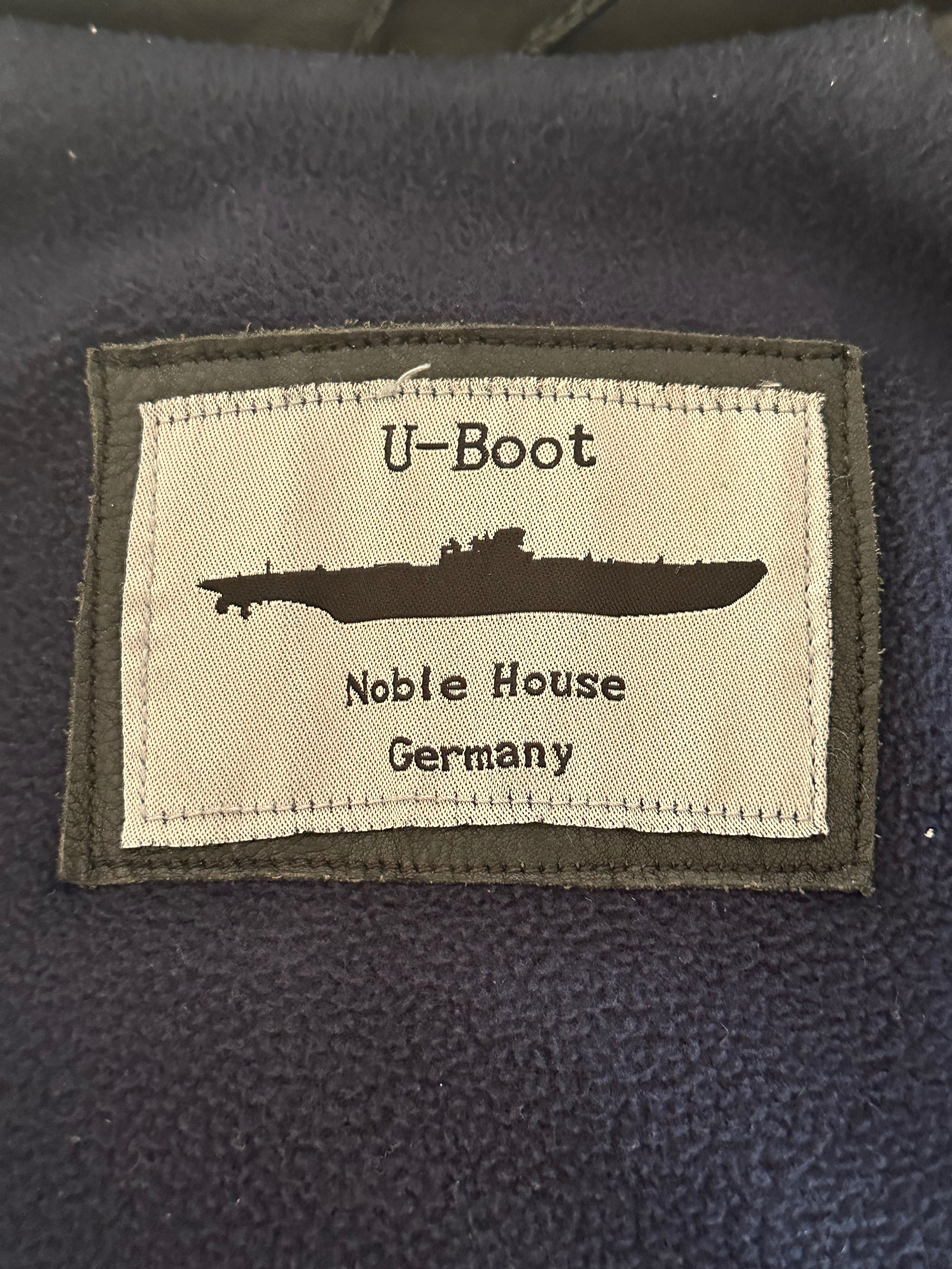 Casaco Peacoat U-Boot Alemão WWII – Couro Legítimo de Touro Argentino