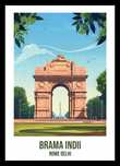 Plakat 21x29,7cm Brama Indii