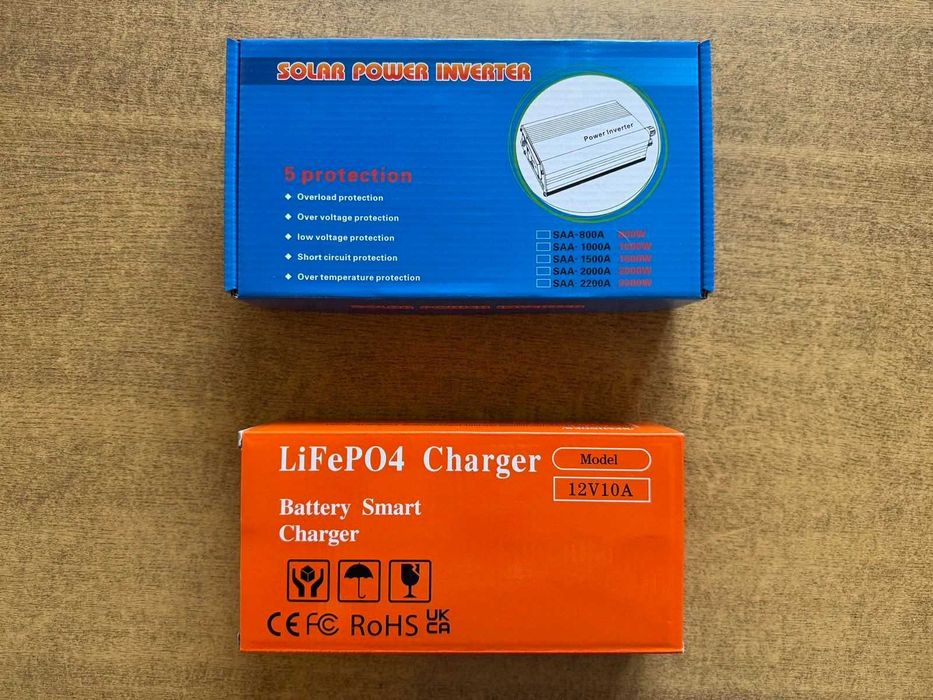 Akumulator LiitoKala / VariCore 12V 180Ah LiFePO4 + falownik + ładow.