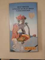 NOVO Picador de Carne Manual Porkert nº 5 - Nunca Usado
