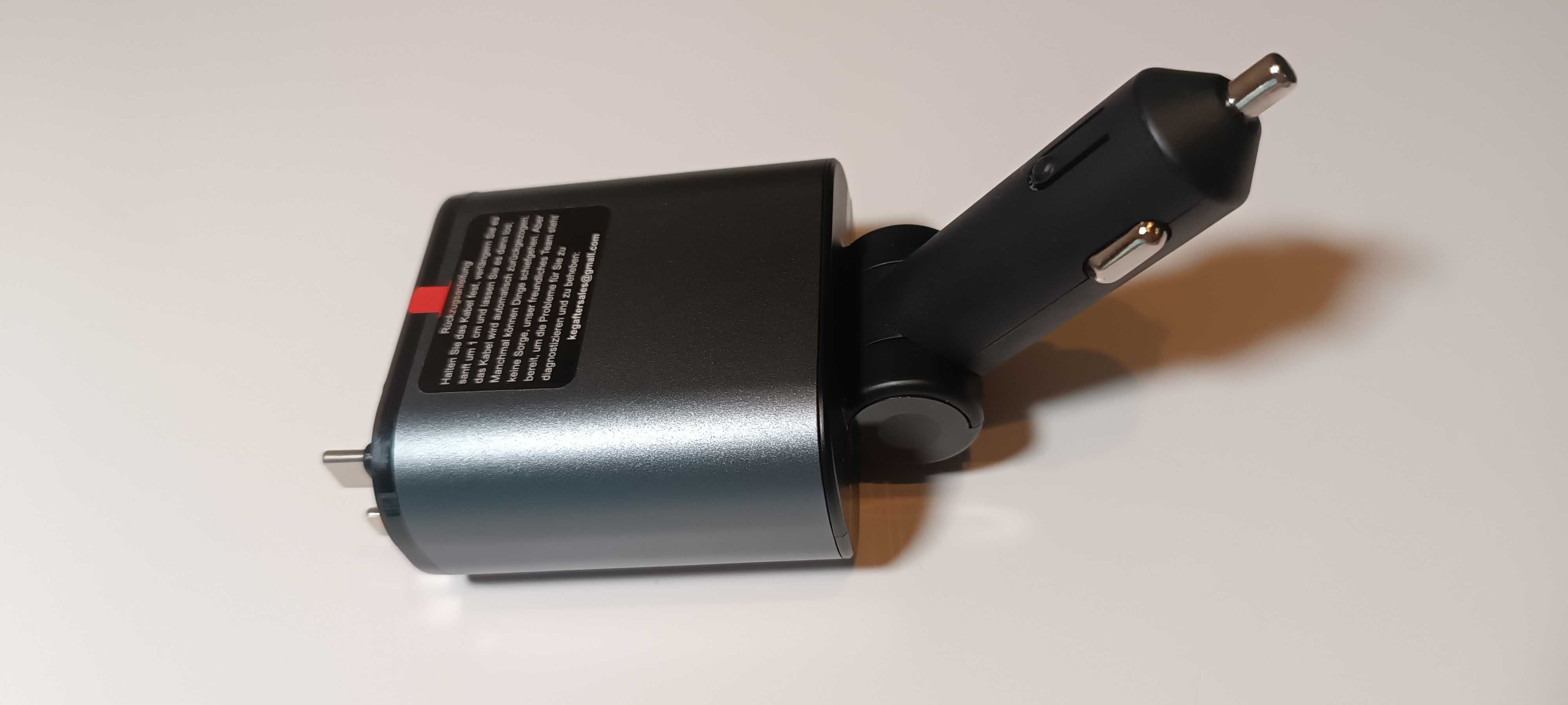 Ładowarka samochodowa do telefonu 4in1 Usb C, iphone 66W