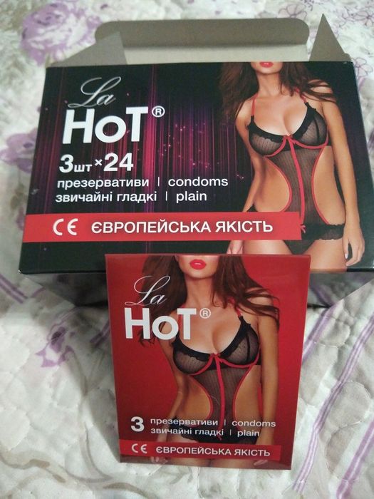 La Hot презервативы гладкие.