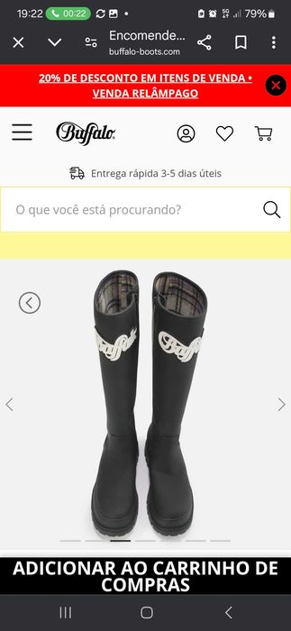 Botas cano búfalo nr 37