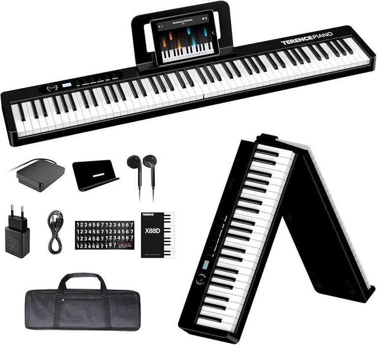 TERENCE Piano dobrável de 88 teclas