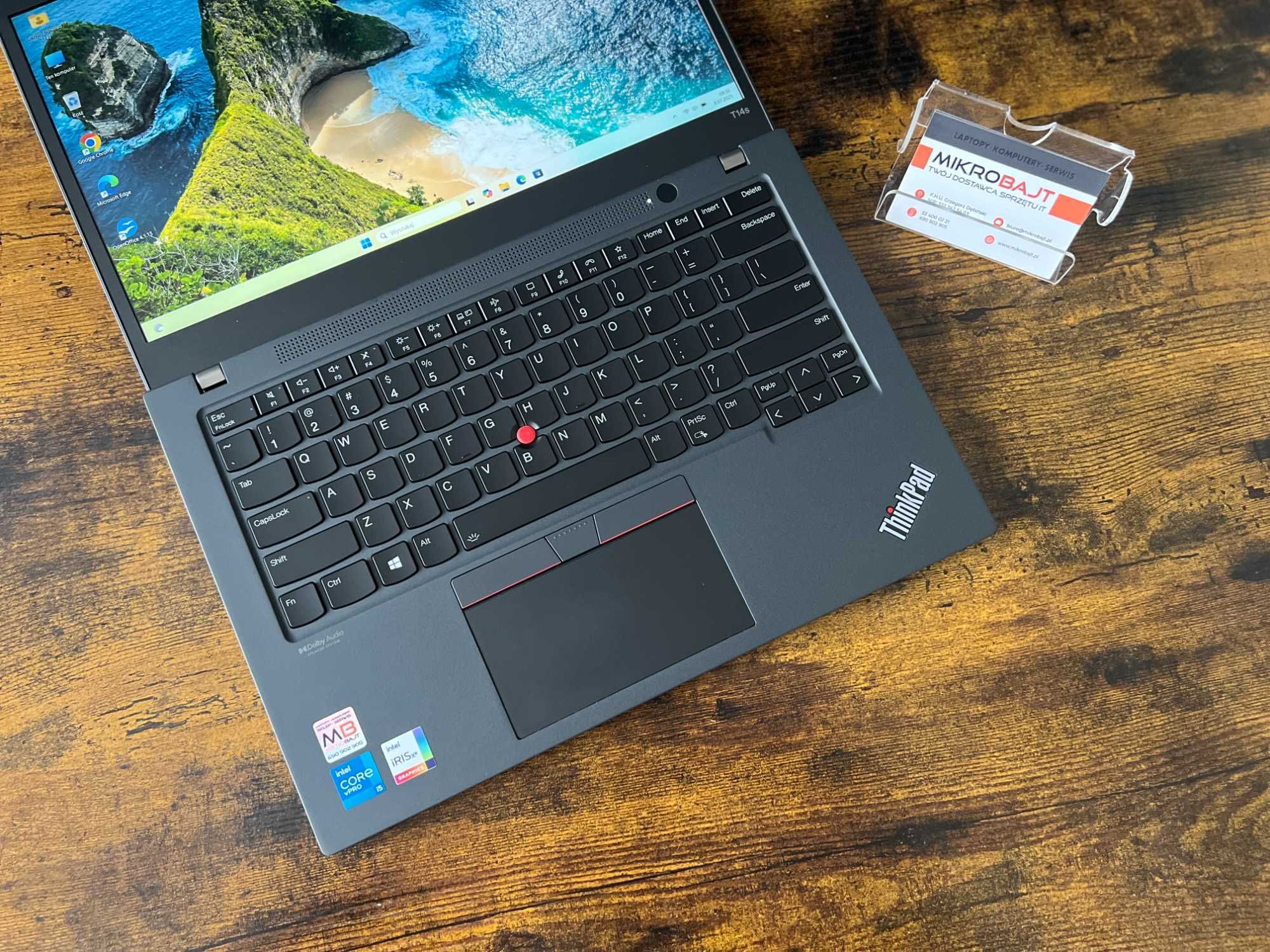 Dotykowy Laptop Lenovo ThinkPad T14s gen2 i5 16GB 512GB SSD Windows 11