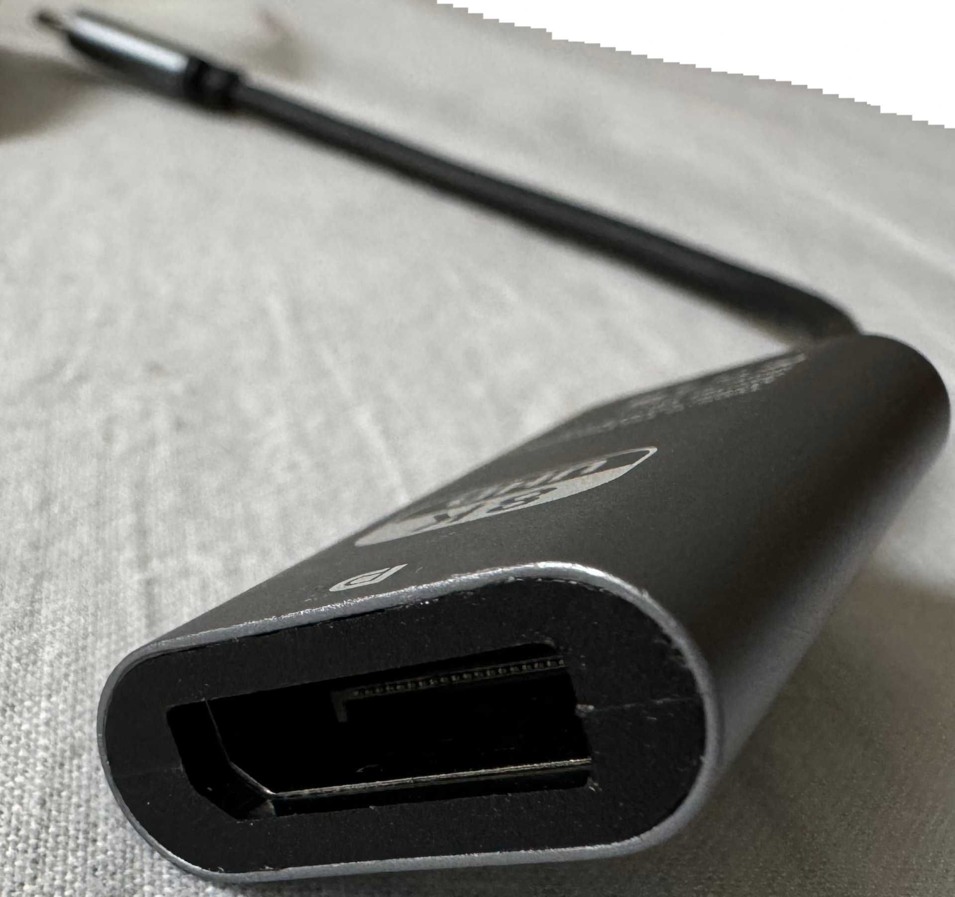 adapter przejściówka przedłużacz usb-c na displayport 4k 8k uhd jednos