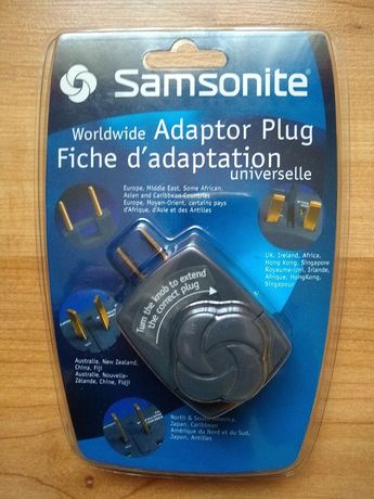Samsonite adapter wtyczka , korzystaj z elektroniki za granicą