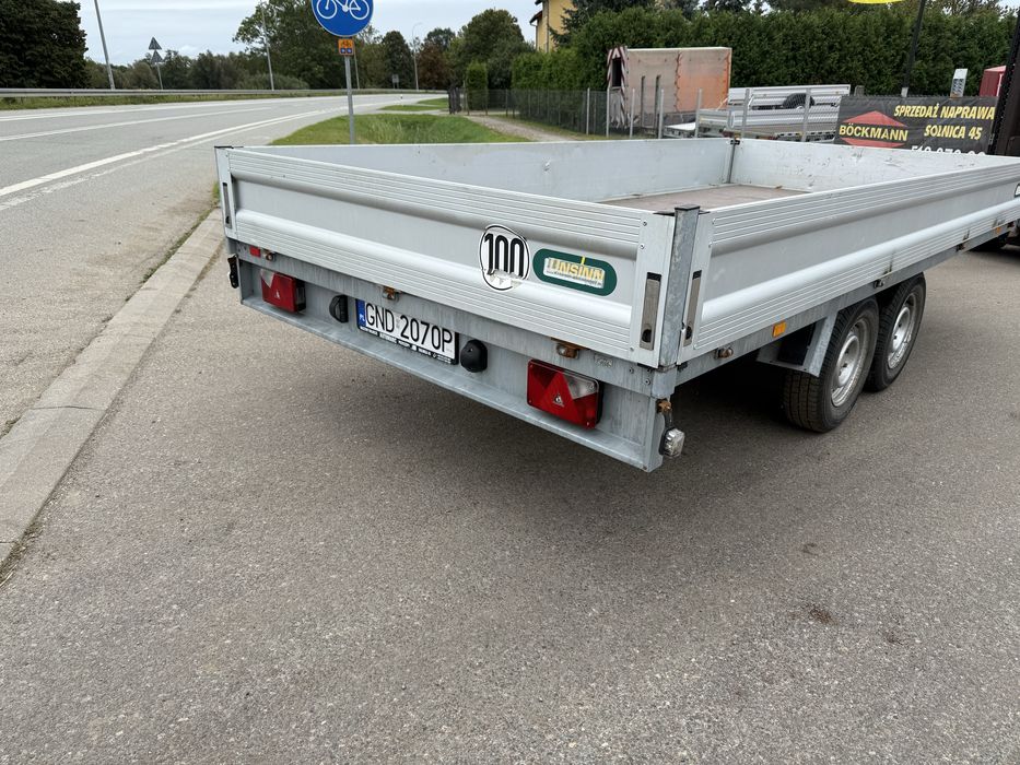 UNSINN 3000 kgDMC przyczepa skrzyniowa platforma 4,27x2,04m FV