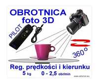 EKSPOZYTOR - OBROTNICA FOTO 3D -do 5 kg- reg.obr. i kier.