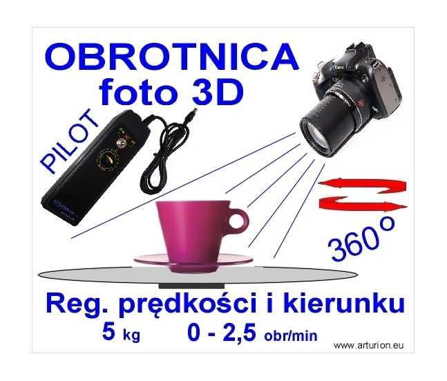 EKSPOZYTOR - OBROTNICA FOTO 3D -do 5 kg- reg.obr. i kier.