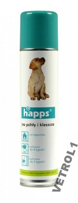 Happs spray dla psów na pchły i kleszcze 250 ml