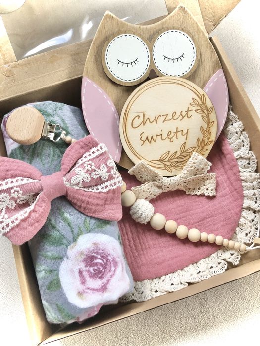 Box dla dziewczynki narodziny chrzest baby shower