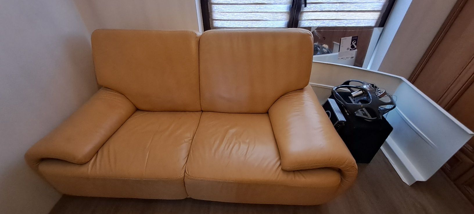 Sofa fotel wypoczynek 2 + 1 skóra