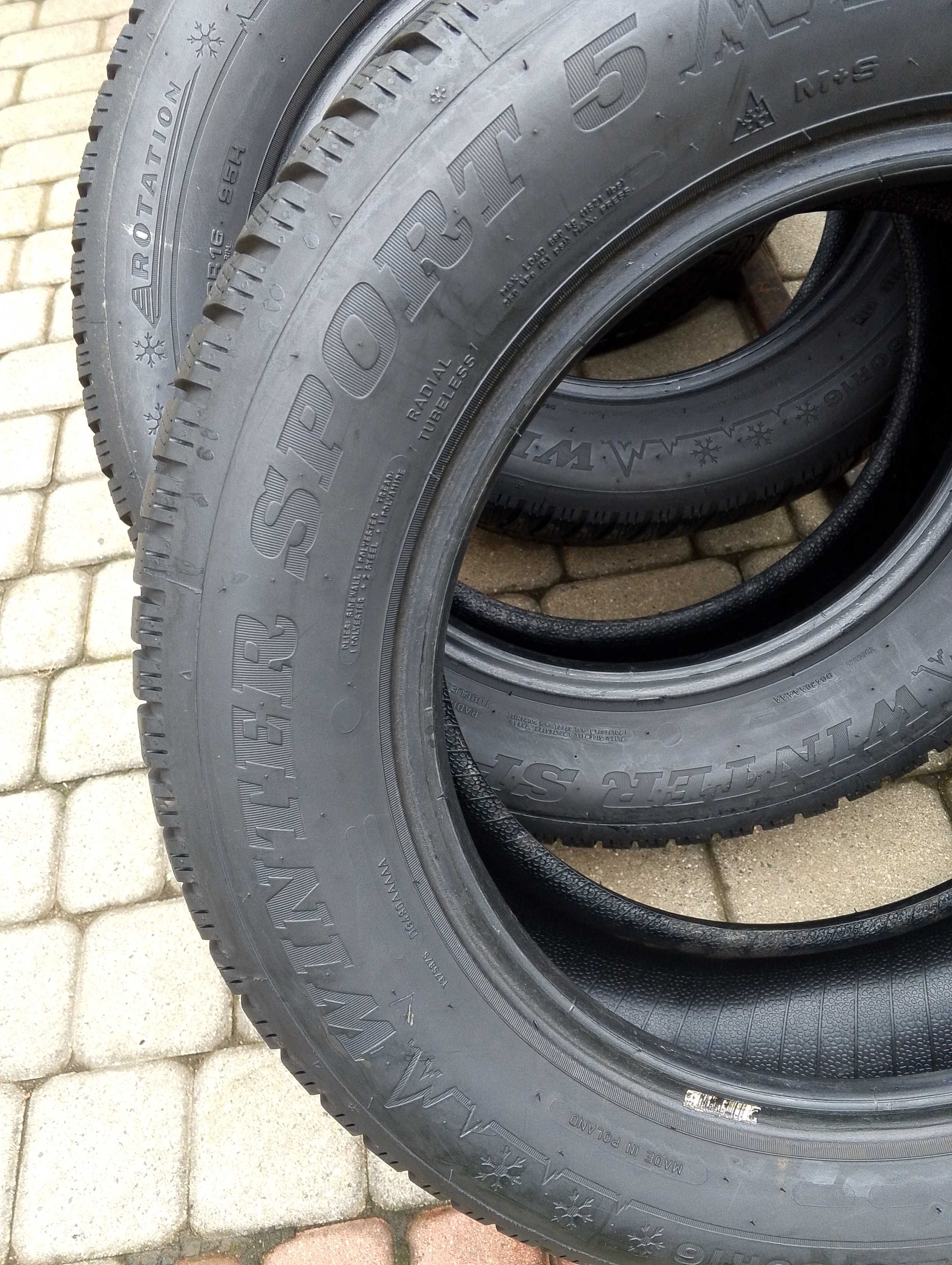 opony jak NOWE 4 szt. 215/60/16  Dunlop Winter Sport 5 , 2023 rok