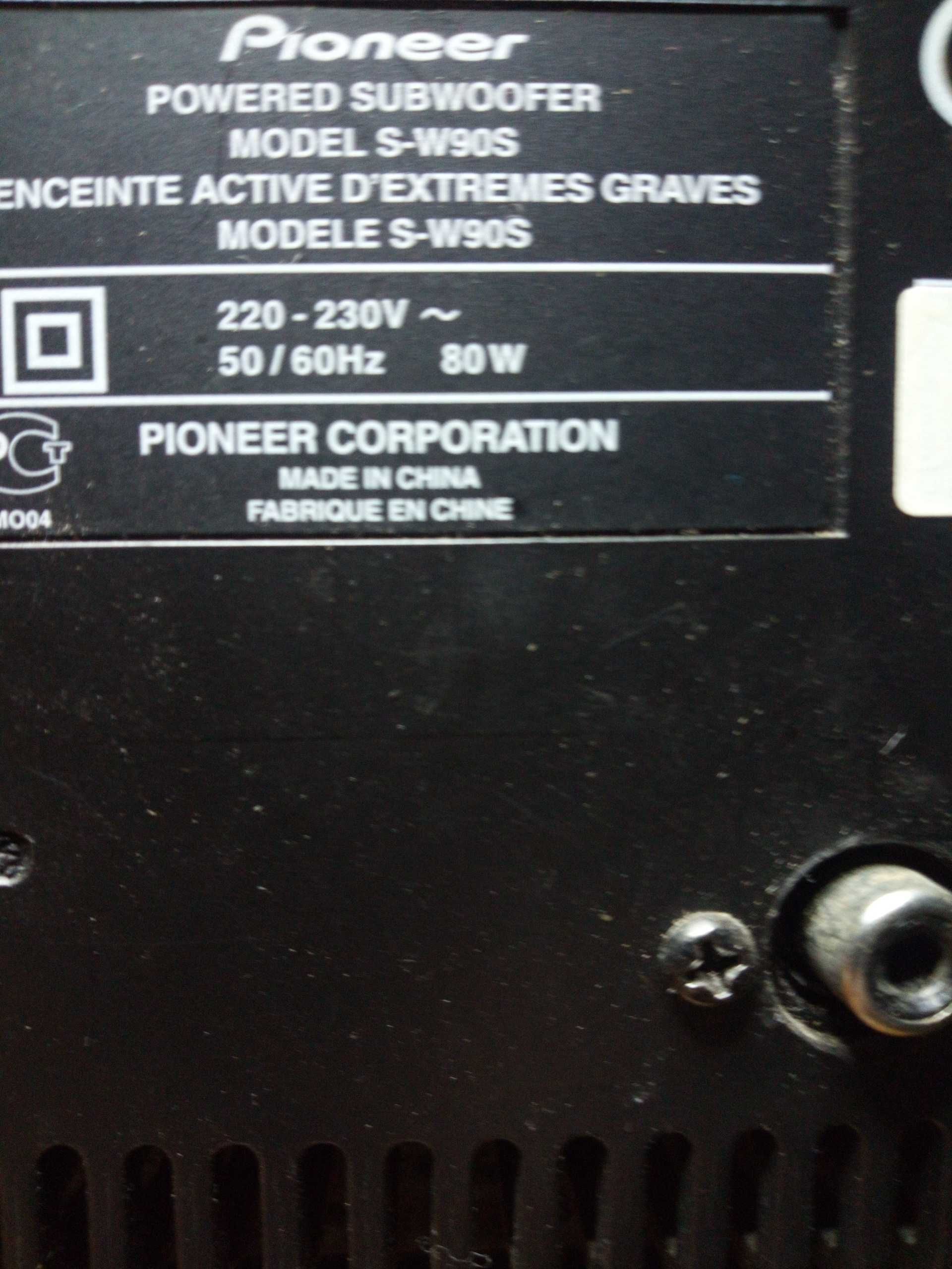 Subwoofer Pioneer 80W model S-W90S