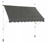 Costway Markiza balkonowa rozporowa 250x120cm