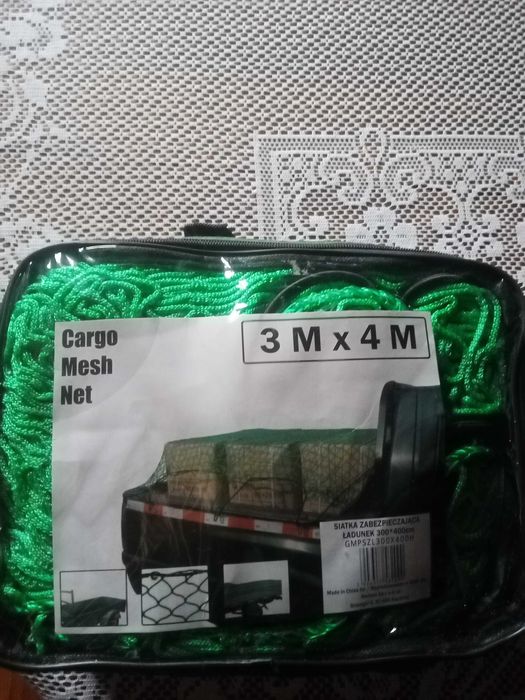 Siatka zabezpieczającą zaladunek z gumką woliera itp