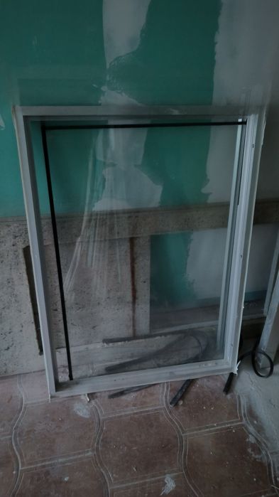 Janela fixa alumínio e vidro duplo