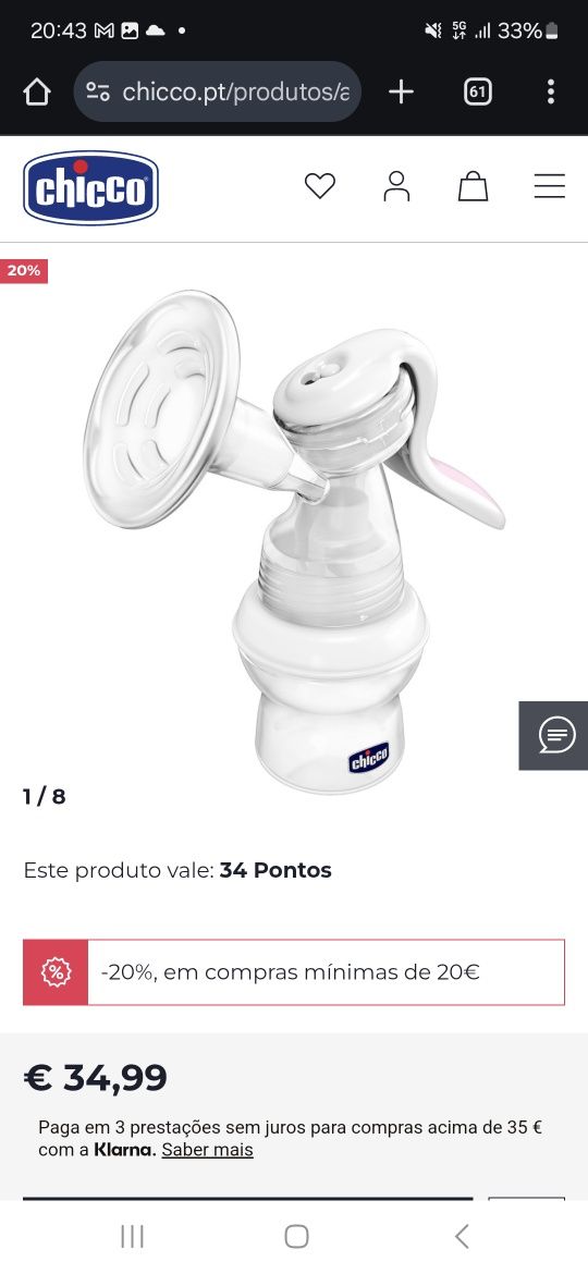 Bomba tirar leite Chico