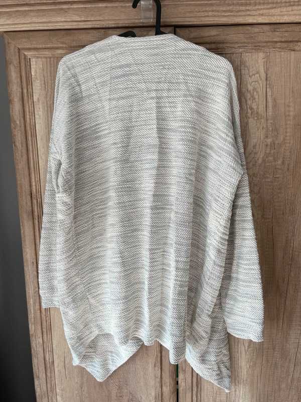 Sweter kardigan pepe jeans szary oversize