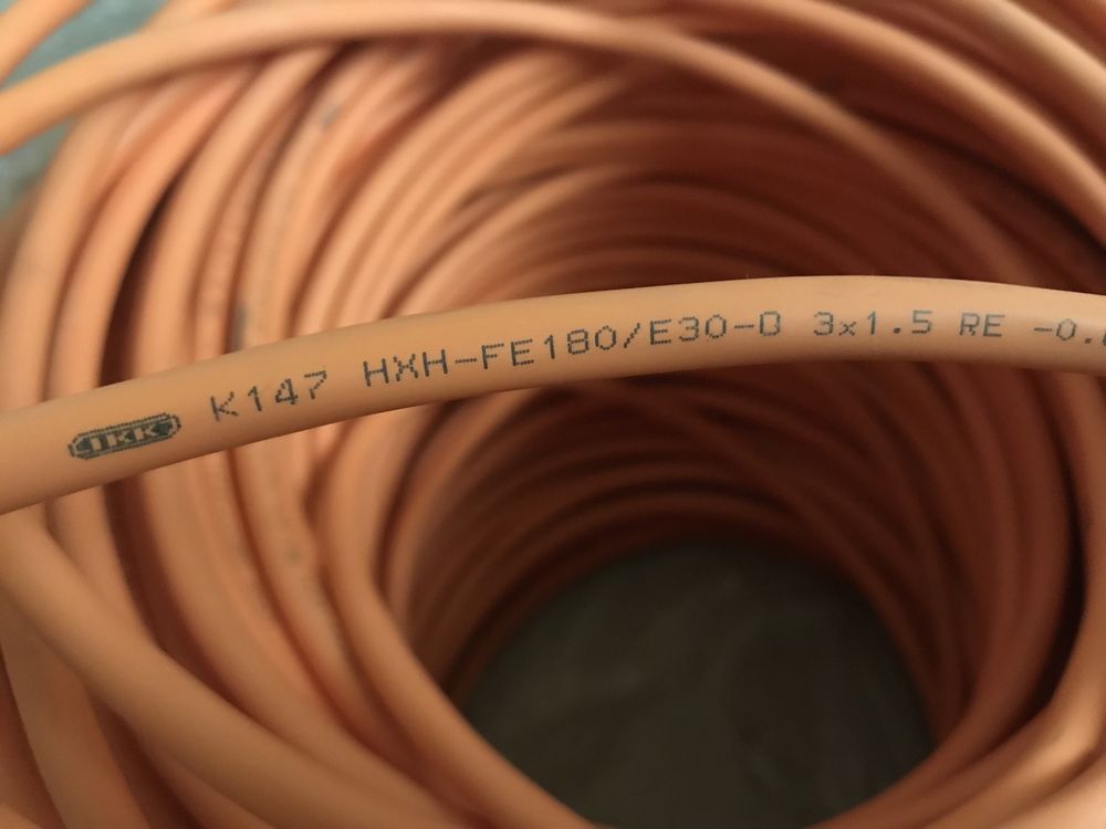 Кабель огнестойкий NHXH FE180/E30 3x1,5