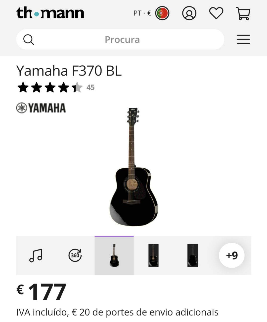 Guitarra yamaha f370 BL