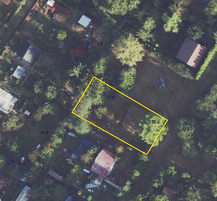 Ogródek ROD Gryfino aleja Wojska Polskiego - dzialka ok. 288 m2