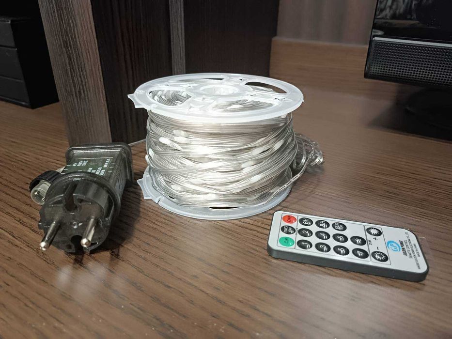 Гірлянда Феєрія 800 LED біла 100 метрів