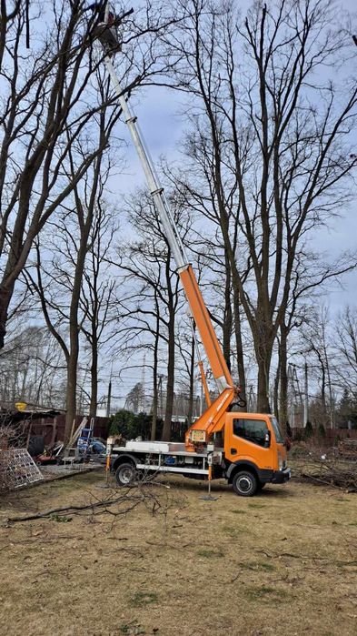 Wynajem, Podnośnik koszowy, zwyżka 22-30m, montaż ozdób świątecznych