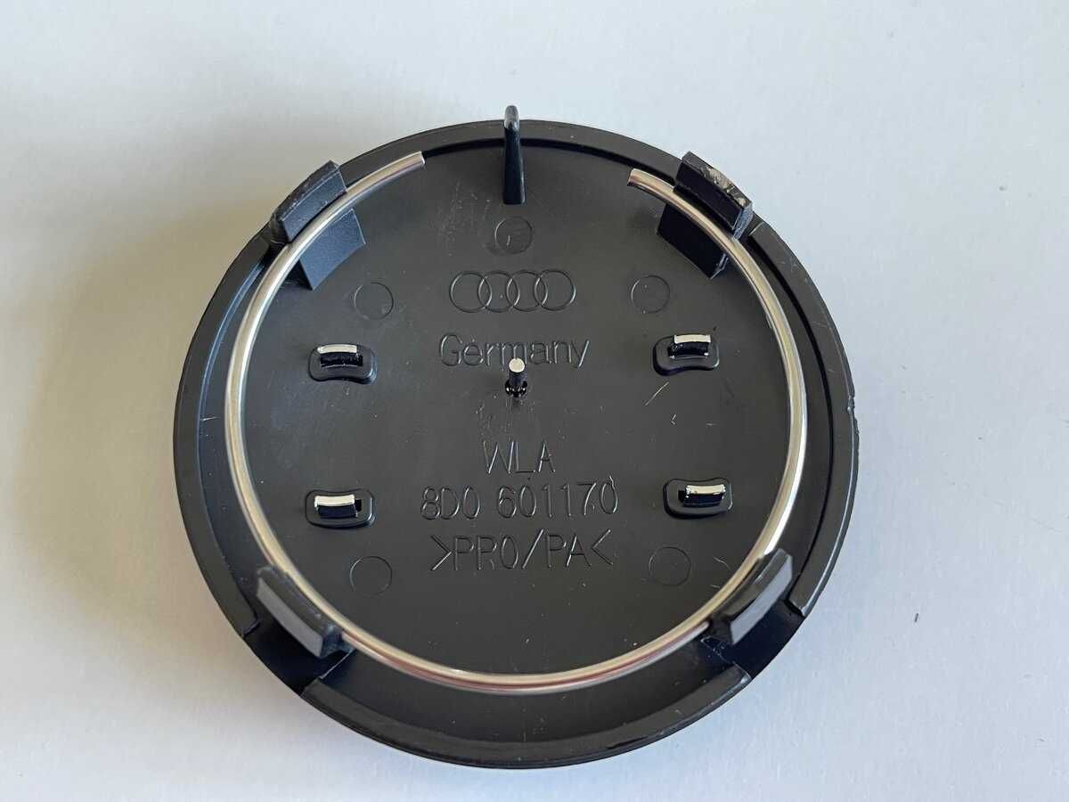 4x Nowe Dekielki Dekielek Audi 8D0.601.170 68mm Czarny lub Szary