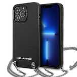 Etui Karl Lagerfeld Monogram Plaque na iPhone 13 Pro / 13/6,1" - czarn