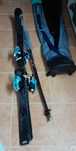 SKIS NOVOS + fixadores +batons + suportes e saco