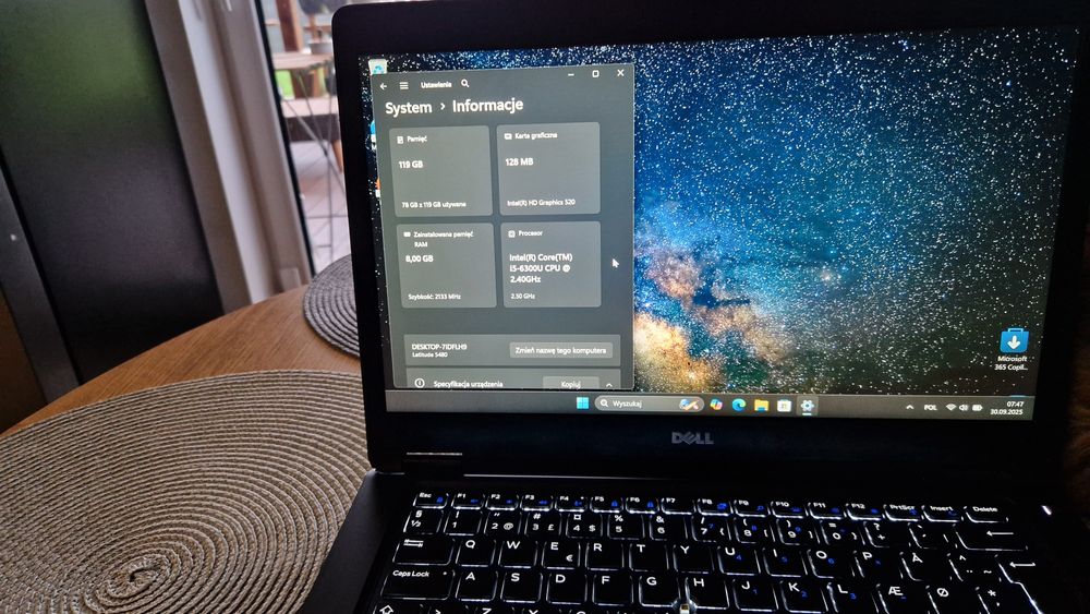 Dell Latitude 5480 Windows 11 8GB RAM  120SSD