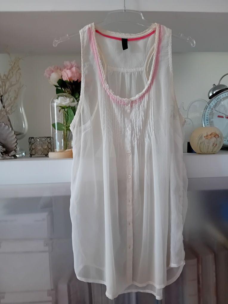 Vero moda zwiewna bluzka mgielka S/M