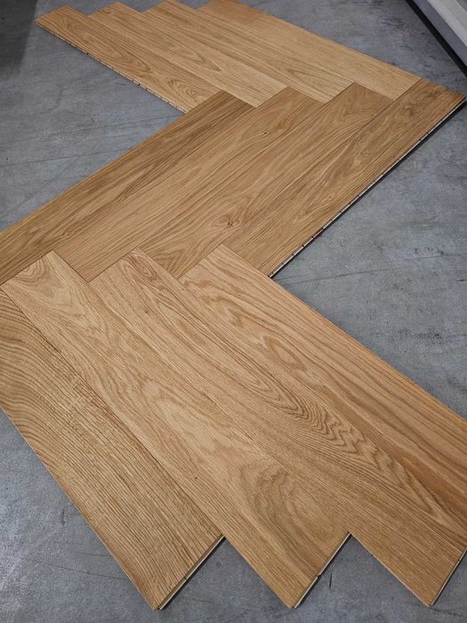 Jodełka klasyczna dąb 11x100x600 olejowosk faza szczotka kl. Natur