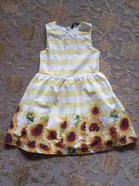 Sukienka George r. 110-116/ 5lat słoneczniki