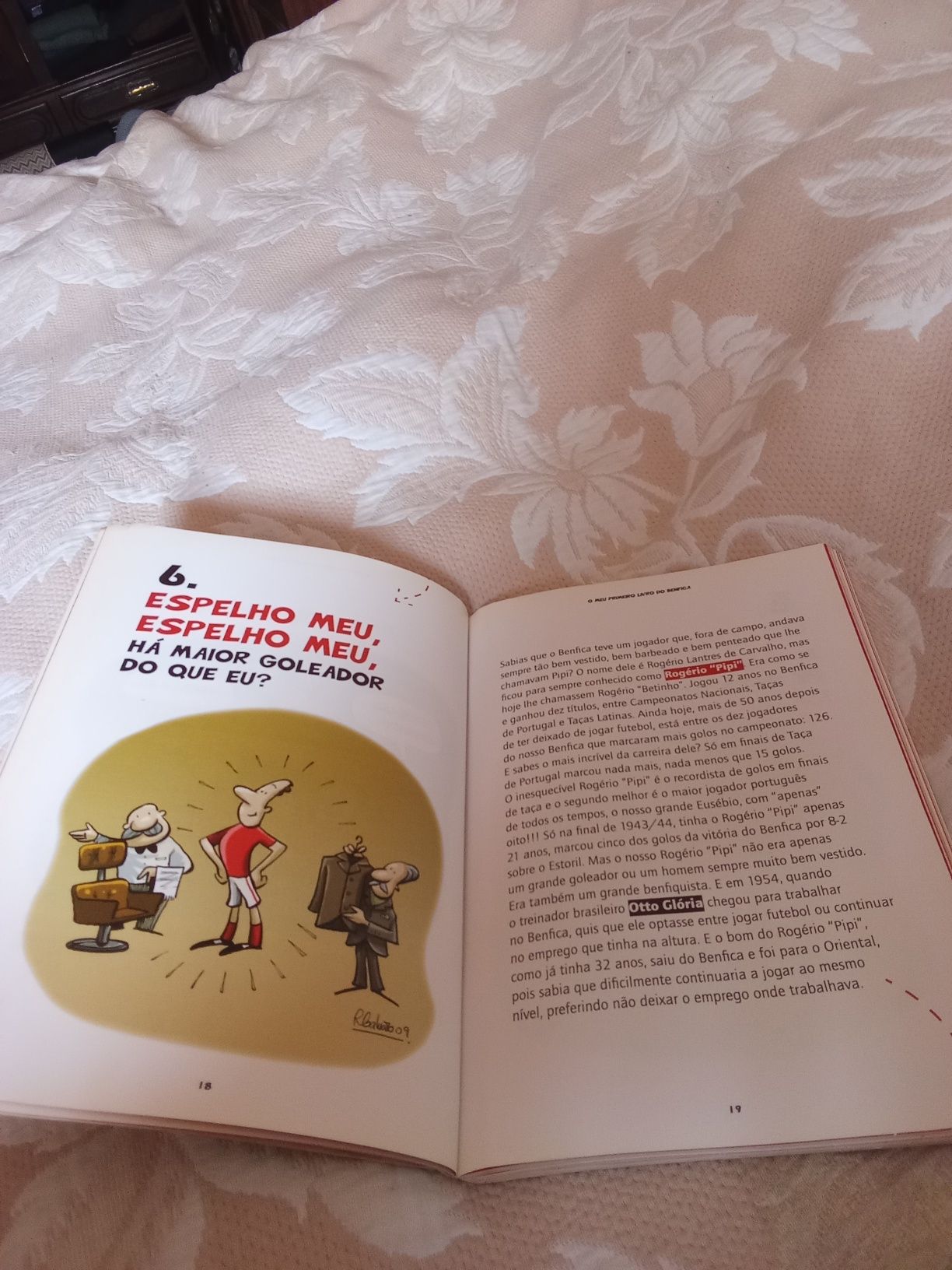 Vendo um lindo livro do Benfica que conta a história do clube