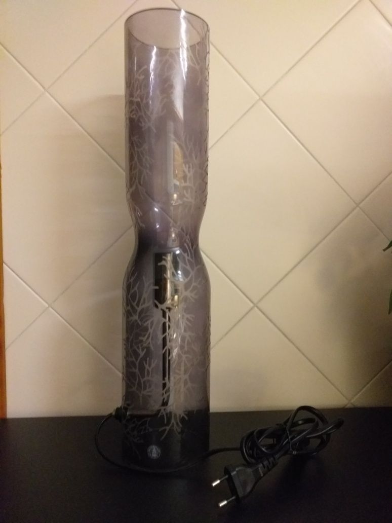 COMO NOVO Candeeiro IKEA vidro corais,feito à mão,PREÇO UNIDVEJA ZONAS