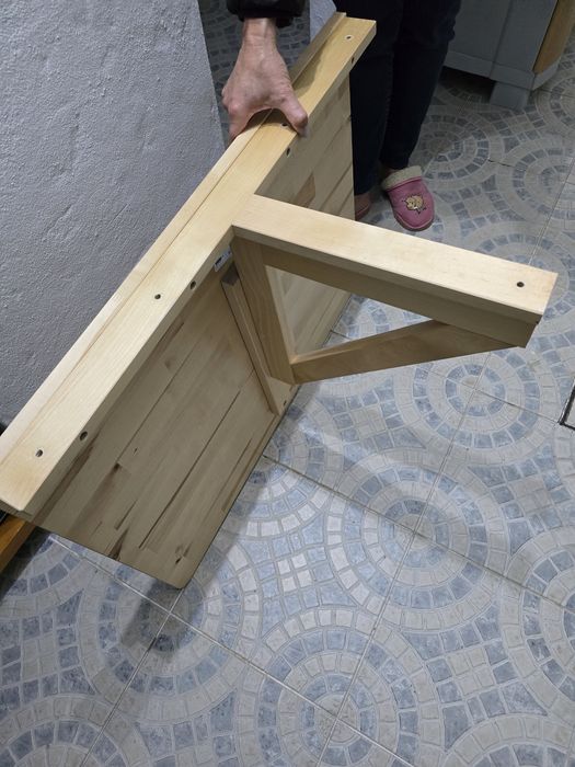 Mesa) Ikea Modelo "Norbo", Em Betula 79x59cm.